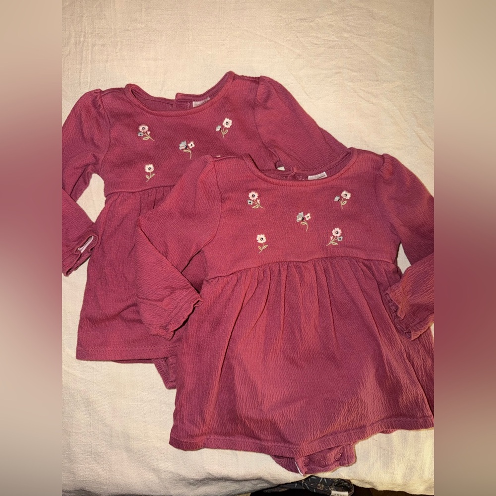 Twin set! Carter's Pink Floral Kids Blouse